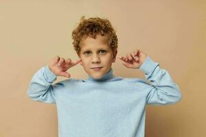 foto van jong jongen kinderen stijl mode emoties levensstijl ongewijzigd