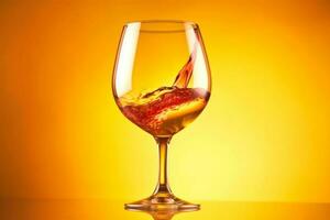 helling cabernet detailopname alcohol vloeistof achtergrond drinken rood partij glas wijn. generatief ai. foto