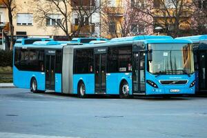 Boedapest openbaar vervoer bkk volvo 7900a bus. foto
