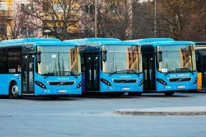 Boedapest openbaar vervoer bkk volvo 7900a bus. foto