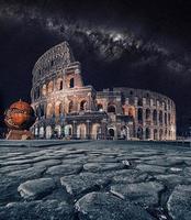 het colosseum in rome italië foto