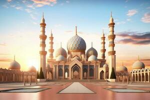 modern architectuur van Islamitisch moskee foto