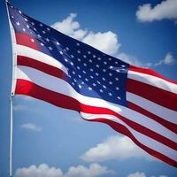 ai genereren foto foto een Verenigde Staten van Amerika vlag