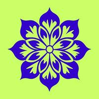 bloem logo vector gemakkelijk abstract vlak mandala tatoeëren fabriek kleur bloesem bloem bloeien stencil foto