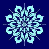 bloem logo vector gemakkelijk abstract vlak mandala tatoeëren fabriek kleur bloesem bloem bloeien stencil foto