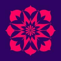 bloem logo vector gemakkelijk abstract vlak mandala tatoeëren fabriek kleur bloesem bloem bloeien stencil foto