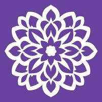 bloem logo vector gemakkelijk abstract vlak mandala tatoeëren fabriek kleur bloesem bloem bloeien stencil foto