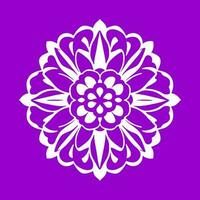 bloem logo vector gemakkelijk abstract vlak mandala tatoeëren fabriek kleur bloesem bloem bloeien stencil foto