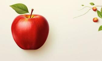 appel reclame achtergrond, gezond fruit rijk in vitamines. generatief ai foto