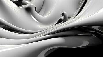 zwart en wit zilver abstract achtergrond. gemaakt met generatief ai foto