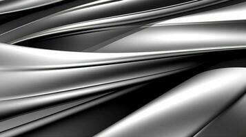 zwart en wit zilver abstract achtergrond. gemaakt met generatief ai foto