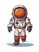 vector achtergrond van een astronaut, gegenereerd door ai foto