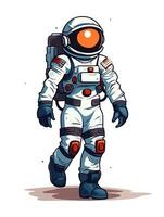 vector achtergrond van een astronaut, gegenereerd door ai foto