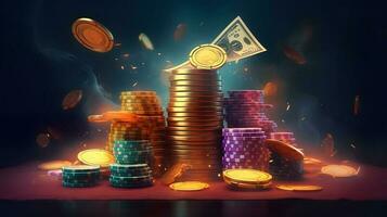 casino sleuf machines concept. foto