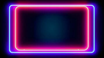 abstract achtergrond met neon gloeiend lijnen. ai gegenereerd foto