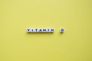 vitamine d woord foto