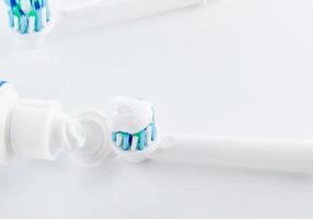 mondhygiëne, tandenborstel, tandpasta professionele tandheelkundige zorg foto