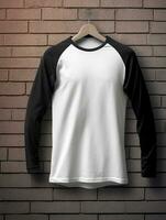 blanco t overhemd foto voor mockup ontwerp