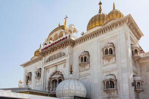 Sri Bangla Sahib Gurudwara Sikh Tempel New Delhi India foto