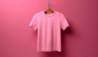 blanco t-shirt voor mockup ontwerp ai generatief foto