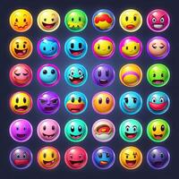 emoticon emoji smiley ai gegenereerd foto