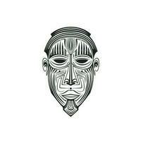 gezicht Afrikaanse etnisch masker ai gegenereerd foto