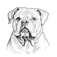 huisdier bulldog hond ai gegenereerd foto