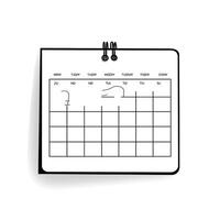 schema kalender ai gegenereerd foto