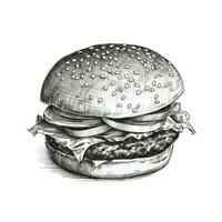 Hamburger hamburger ai gegenereerd foto