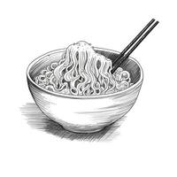 pasta ramen noedels ai gegenereerd foto