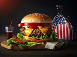 de het beste heet pittig hamburger fotografie afbeeldingen zullen voldoen uw verlangens, generatief ai foto