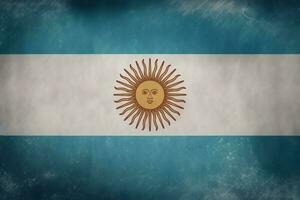 grunge stijl Argentinië vlag achtergrond foto