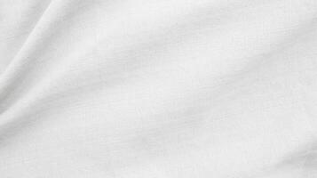 biologisch kleding stof katoen backdrop wit linnen canvas verfrommeld natuurlijk katoen kleding stof natuurlijk handgemaakt linnen top visie achtergrond biologisch eco textiel wit kleding stof linnen structuur foto