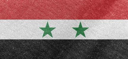 Syrië vlag kleding stof katoen materiaal breed vlag behang foto