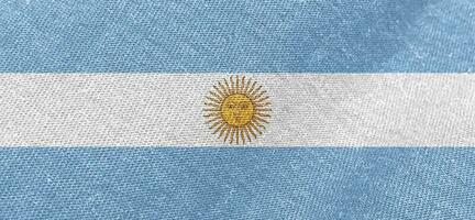 Argentinië vlag kleding stof katoen materiaal breed vlag behang foto