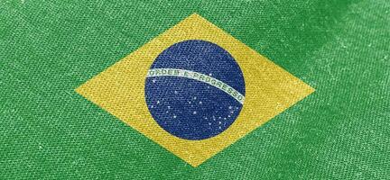 Brazilië vlag kleding stof katoen materiaal breed vlag behang foto