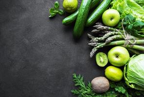 gezonde vegetarische voeding concept achtergrond foto