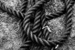 abstract achtergrond van een gevouwen touw voor sport- foto