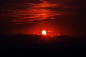 oranje zonsondergang thema foto
