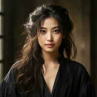 Aziatisch schoonheid Dames model- foto