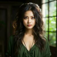 Aziatisch schoonheid Dames model- foto