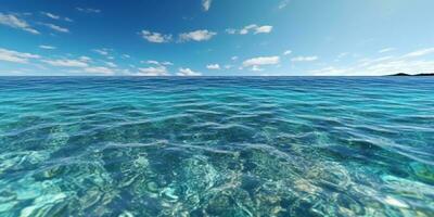 oceaan Golf blauw water achtergrond. ai gegenereerd foto