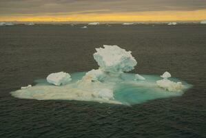 ijsberg, ijs, wild bevroren landschap, antarctica foto