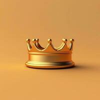 kroon koning koninkrijk macht geschiedenis, ai gegenereerd foto