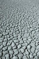 gebroken bodem in pampa milieu , Patagonië, Argentinië. foto