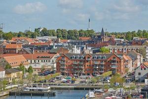 uitzicht op de stad fredericia in denemarken foto