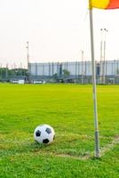 voetbal op het balveld foto