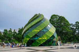 da lat, viet naam - 3 juni 2023 bouwkundig werken van artisjok bloemen, iconisch in da lat stad foto