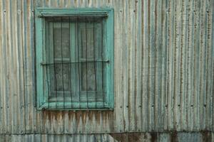 pittoreske typisch bouw in de stad- van puerto piramides, schiereiland valdes, chubut provincie, Patagonië, Argentinië. foto