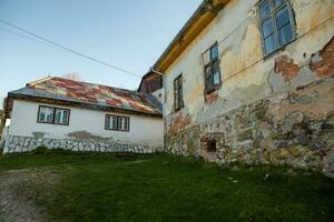 roos Montana, een mooi oud dorp in transsylvanië. de eerste mijnbouw stad- in Roemenië dat begonnen extraheren goud, ijzer, koper. foto